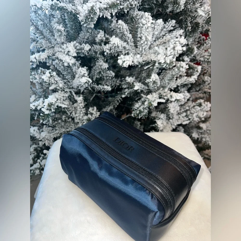 Christian Dior Beauty Cosmetic Pouch GWP Navy/Black NEW in Box - Picture 3 of 8